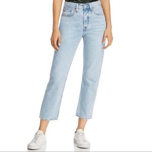 LEVIS wedgie straight high rise jeans